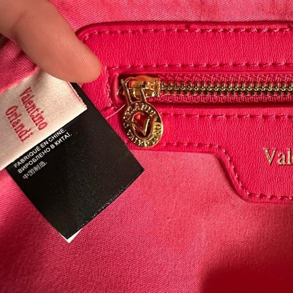 VALENTINO ORLANDI Mini Barbie Pink Quilted Vegan Leather Handbag Crossbody NWOT - Picture 5 of 8